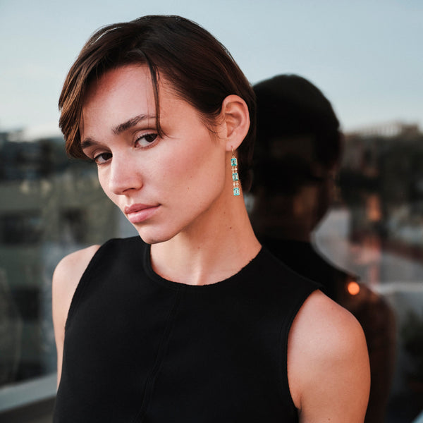 Ileana Makri Sofia Aquamarine Drops
