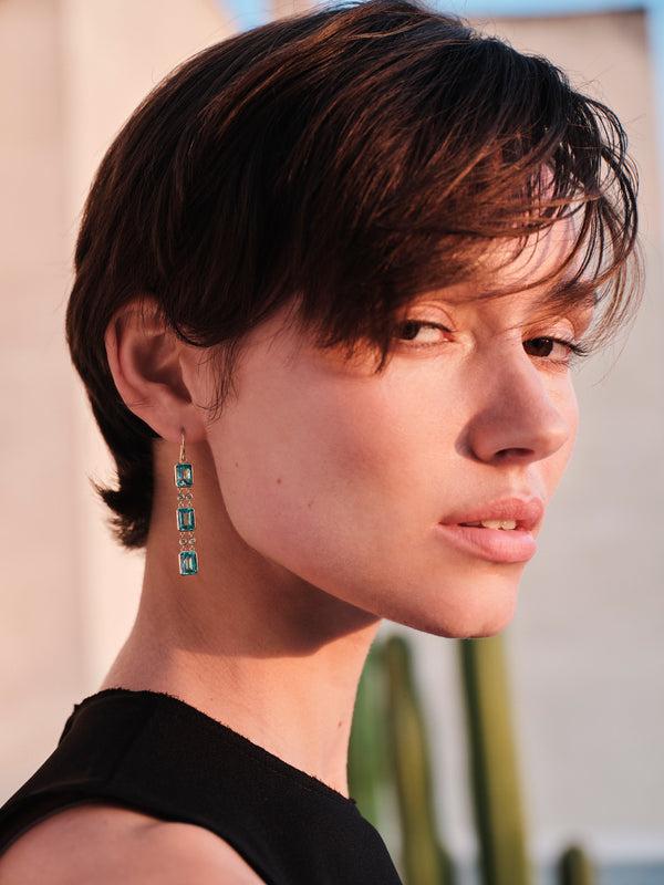 Ileana Makri Sofia White Topaz Drops