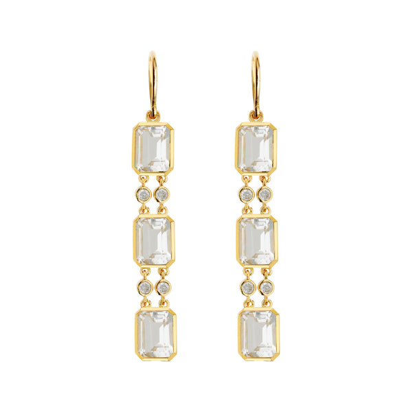 ileana makri Sofia White Topaz Drops