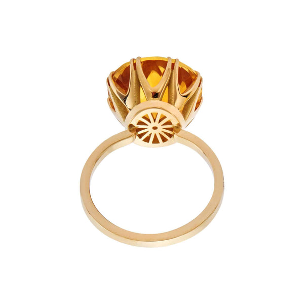 Ileana Makri Solitaire Crown Ring Citrine