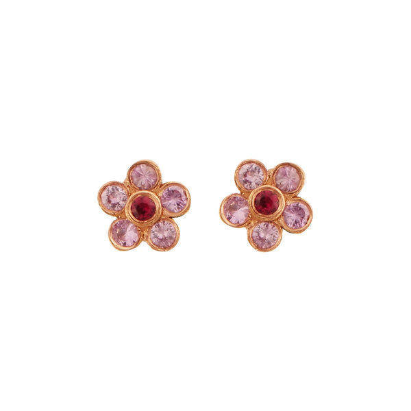 ileana makri Solitary Flower Studs Y-PS-RU