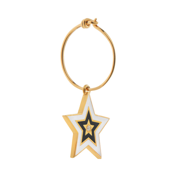 Ileana Makri Star Burst Hoops White