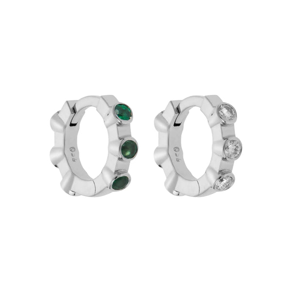 ileana makri Stepping Stone Midi Hoops W-D-EM