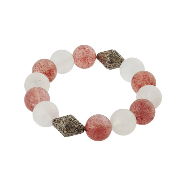 Ileana Makri Strawberry Rainbow Beaded Bracelet