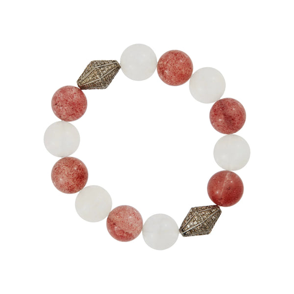 ileana makri Strawberry Rainbow Beaded Bracelet