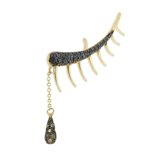 Ileana Makri Teared Eyelash Ear Cuff Y-Oxc-Bs-Chd
