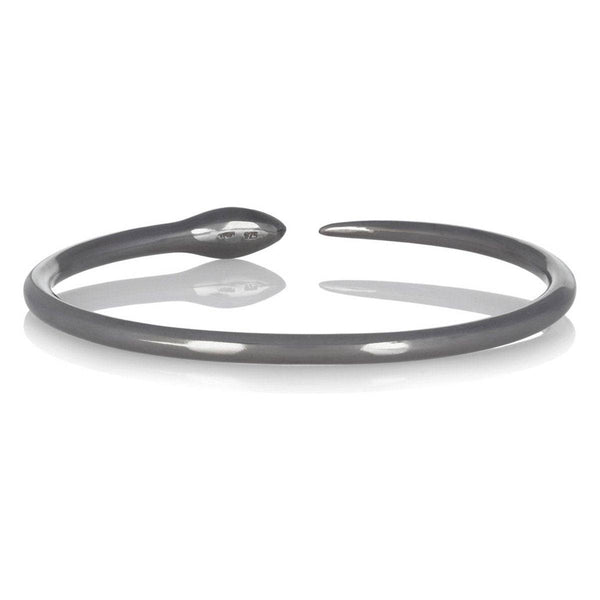 Ileana Makri Tiger Snake Bangle With Grey Diamonds