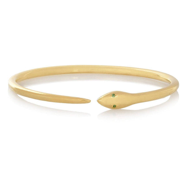 ileana makri Tiger Snake Bangle with Tsavorites