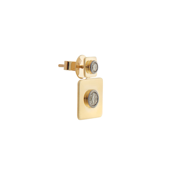 Ileana Makri Tile Drop Diamond Earrings