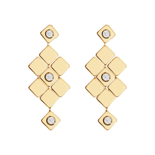ileana makri Tile Temple Earrings