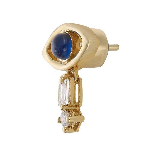 Ileana Makri Tiny Baguette Eye Stud Y-D-Bs