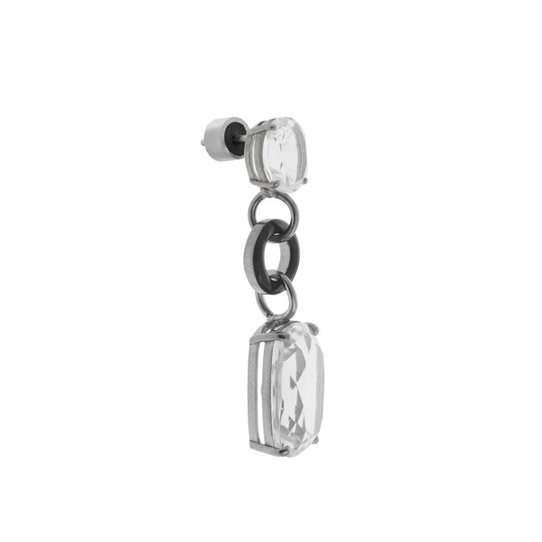 Ileana Makri Topaz Twinkler Black Enamel