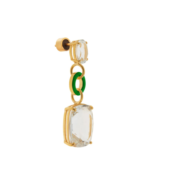 Ileana Makri Topaz Twinkler Green Enamel