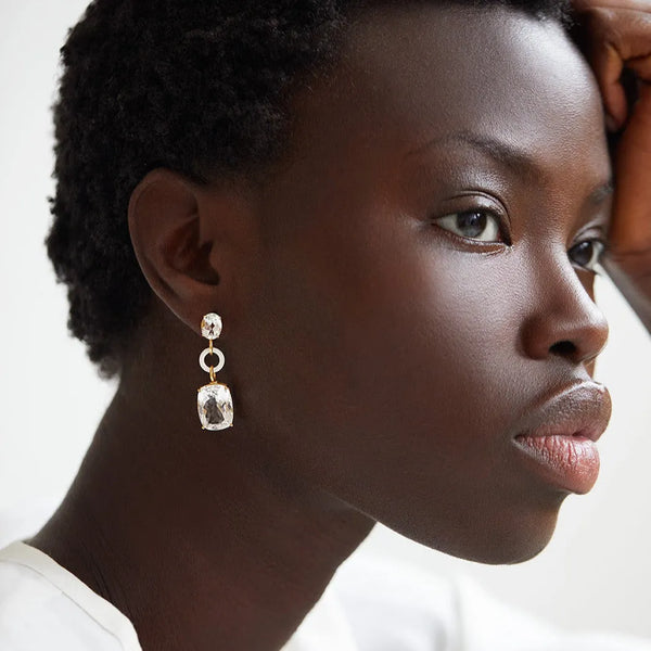 Ileana Makri Topaz Twinkler White Enamel