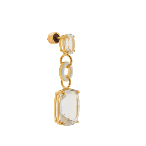 Ileana Makri Topaz Twinkler White Enamel