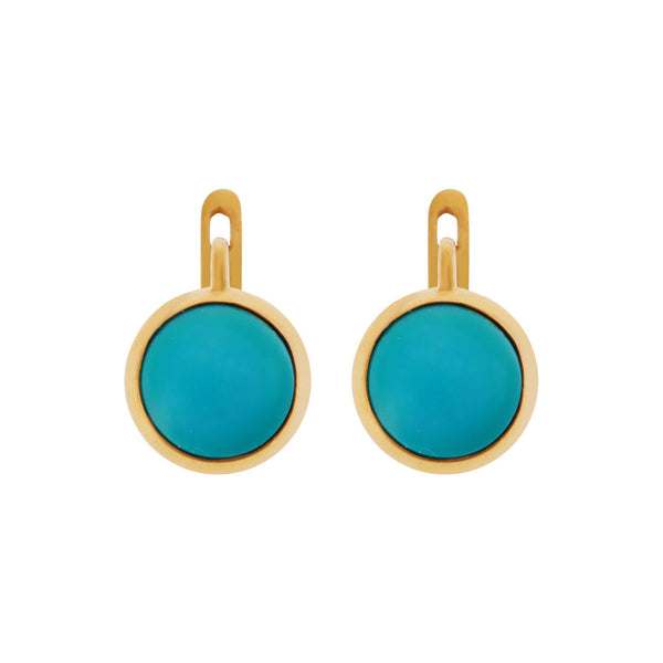 Ileana Makri Turquoise Plug Earrings - M