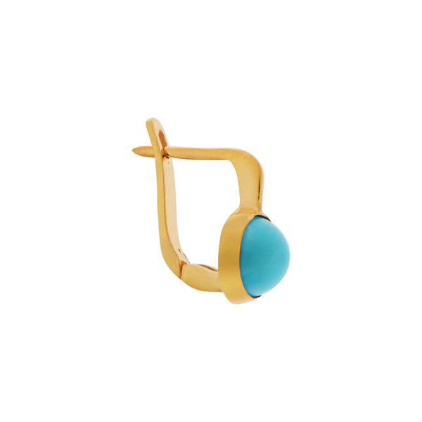 Ileana Makri Turquoise Plug Earrings - M