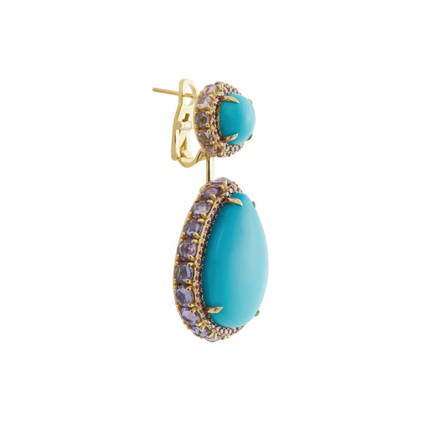 Ileana Makri Turquoise Serenade Earrings