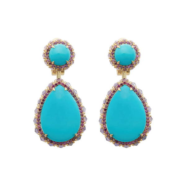 ileana makri Turquoise Serenade Earrings