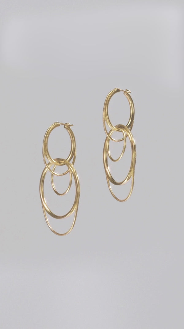 Ileana Makri Twinkler Looped Hoops YG