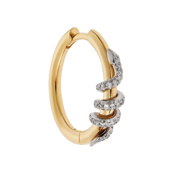 Ileana Makri Twisted Boa Hoops Y-W-D