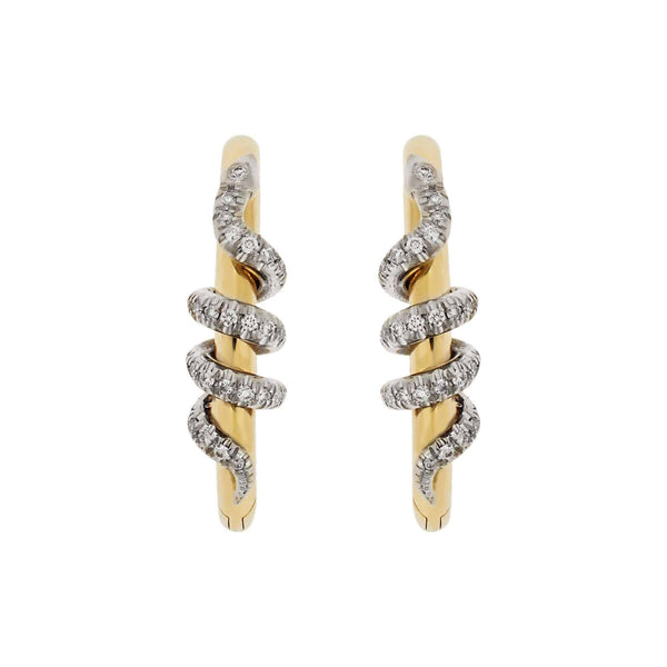 Ileana Makri Twisted Boa Hoops Y-W-D
