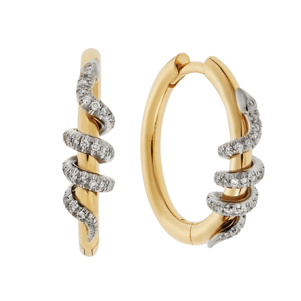 ileana makri Twisted Boa Hoops Y-W-D