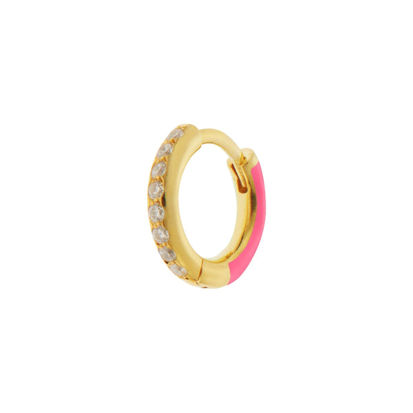 ileana makri Vice Versa Mini Hoops Pink