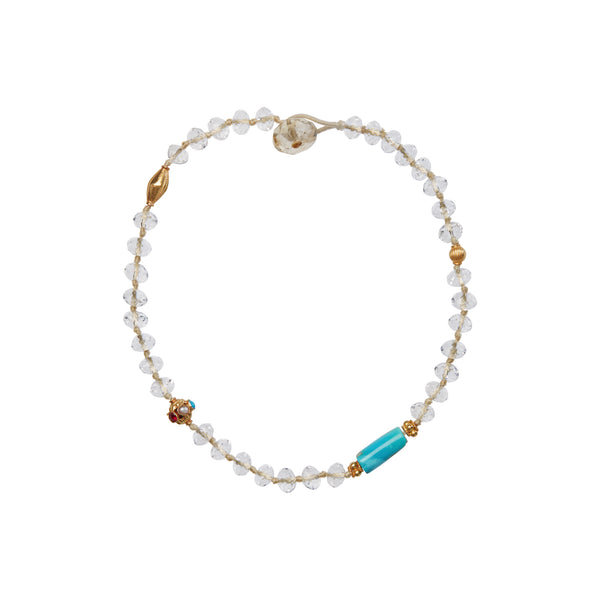 Ileana Makri Wanderlust Crystal Anklet