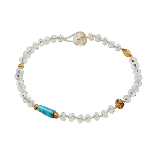 ileana makri Wanderlust Crystal Anklet