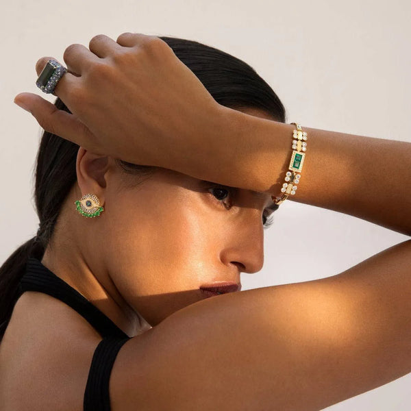 Ileana Makri Waterfall Bridge Bracelet Y-D-EM