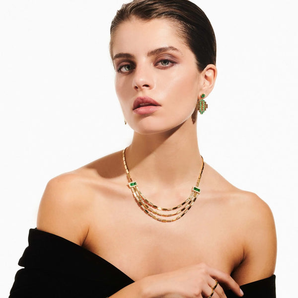 Ileana Makri Waterfall Bridge Necklace Y-D-EM