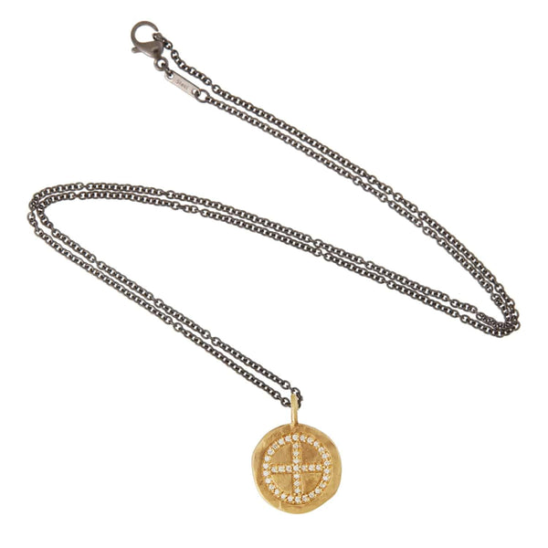 Ileana Makri Wheel Cross Carved Y-D