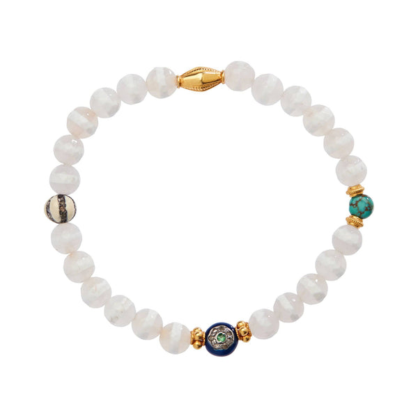 ileana makri White Agate Stripe Bracelet 2