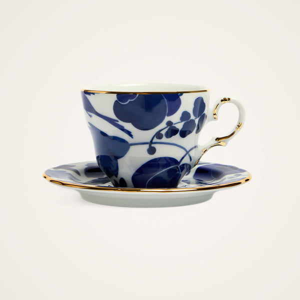 Ileana Makri Wildbird Blue Mama Tea Cup (Set Of 2)