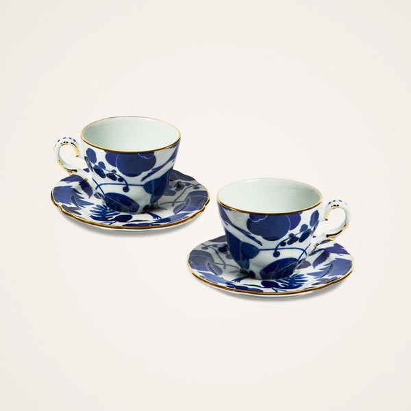 ileana makri Wildbird Blue Mama Tea Cup (Set Of 2)
