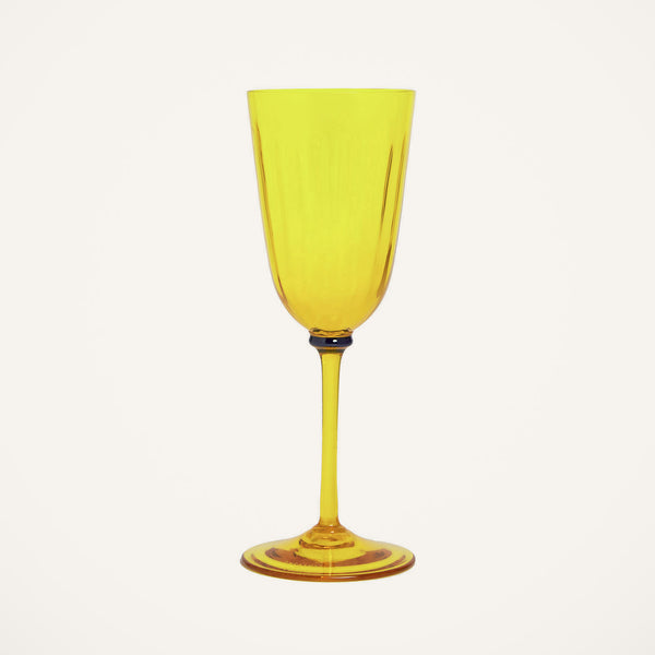 Ileana Makri Wine Glasses Yellow Murano (Set Of 2)