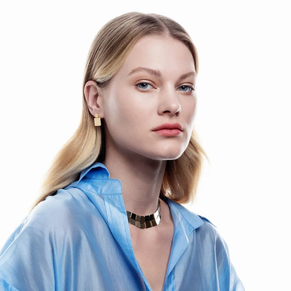 Ileana Makri XLarge Tile Stud Earrings Y