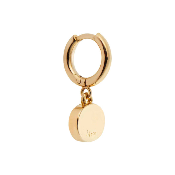 Ileana Makri Yellow Mini Oval Eye Hoops