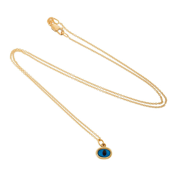 Ileana Makri Yellow Mini Oval Eye Pendant