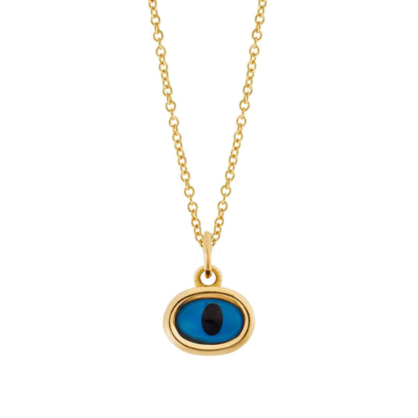 ileana makri Yellow Mini Oval Eye Pendant