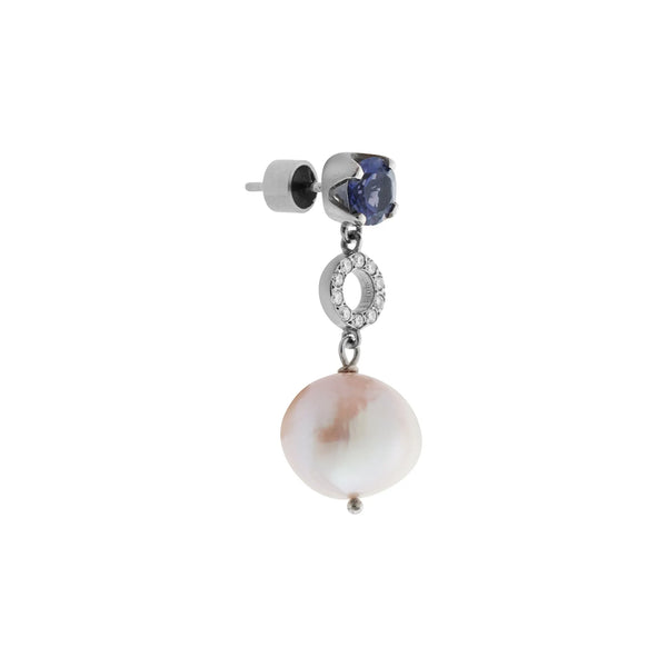 Ileana Makri Iolite And Pearl Globetrotter Earrings