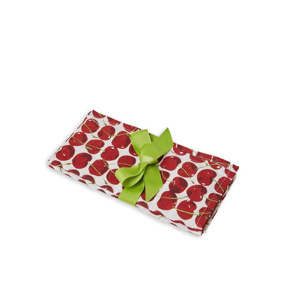 ileana makri Large Napkins Cherries Avorio (Set of 6)
