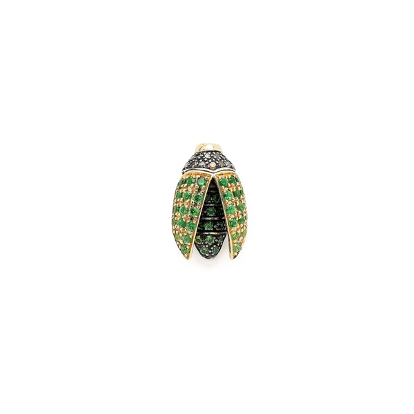 ileana makri Mini Scarab Pave Tsavorite Fly Wings Stud