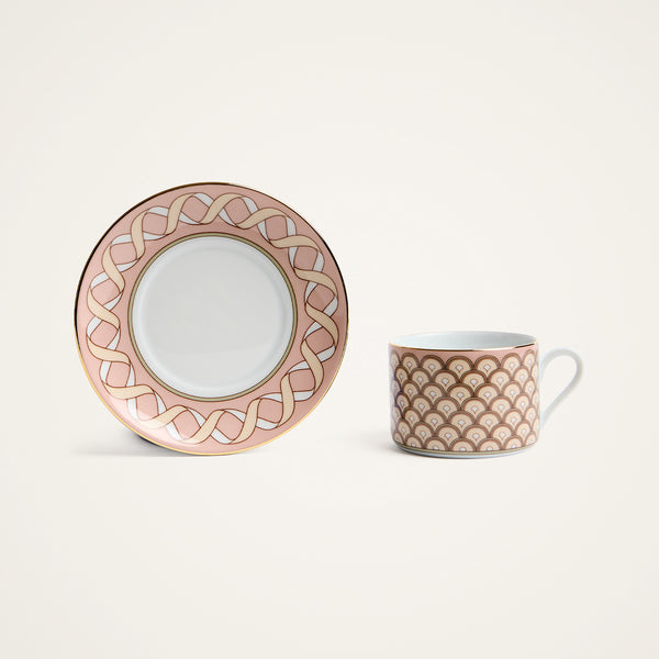 Ileana Makri Odysseus Dusty Pink Impero Tea Cup (Set Of 2)