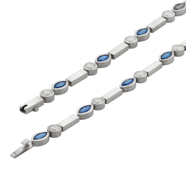 Ileana Makri Sapphire Navette Stream Bracelet W-D-Bs