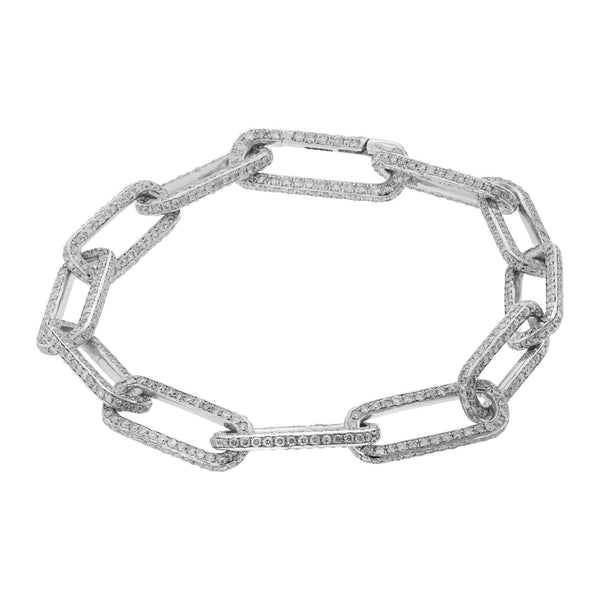 Ileana Makri Seamless Oblong Full Pave Diamond Link