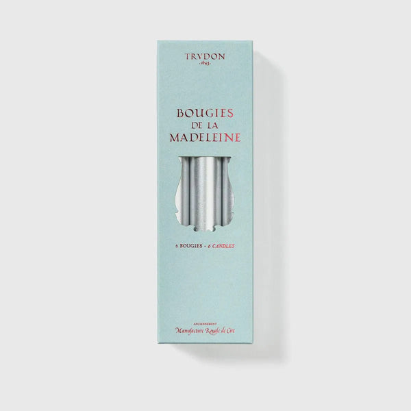 Ileana Makri Silver Madeleine Tapered Candles (Box Of 6)