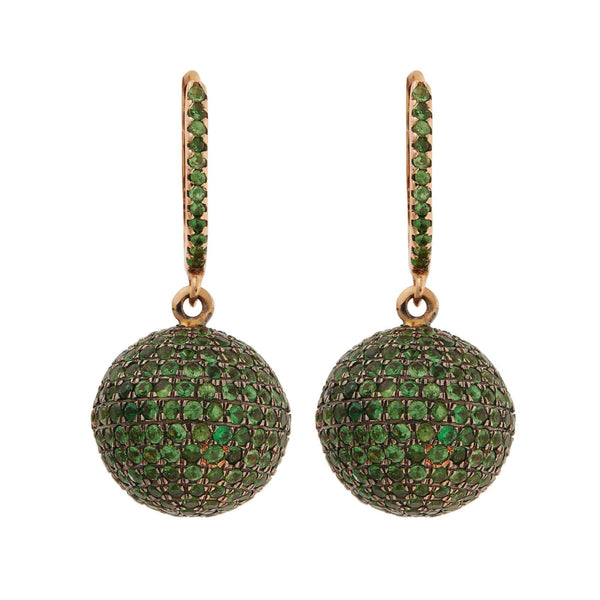 ileana makri Small Pave Clip Ball Earrings P-Oxs-Ts