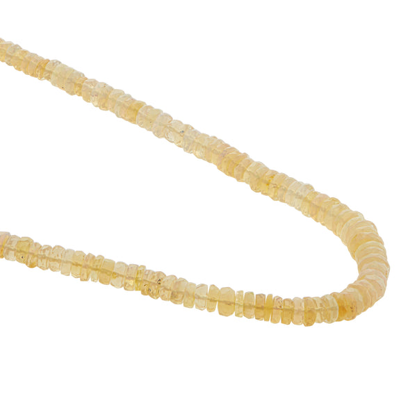 Ileana Makri White Faceted Rondel Opal Beaded Necklace 209 (40cm)